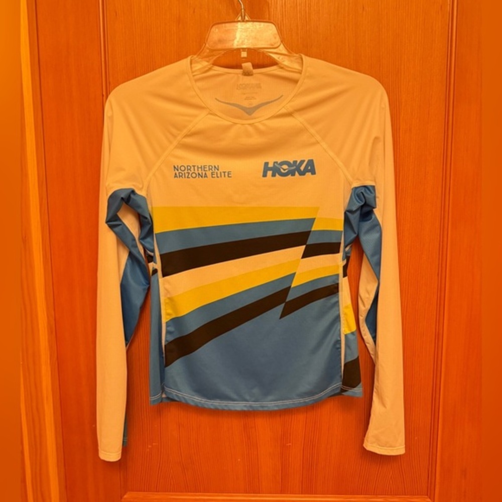 Womens Hoka Pro Elite Race NAZ Top Long Sleeve Shirt XS Retail $100